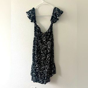 Mossimo Black Floral Off-The-Shoulder dress